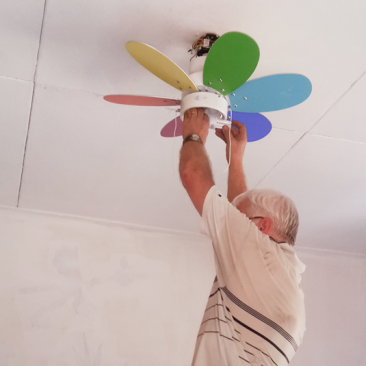 ventilator ophangen