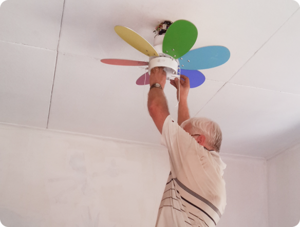 ventilator ophangen